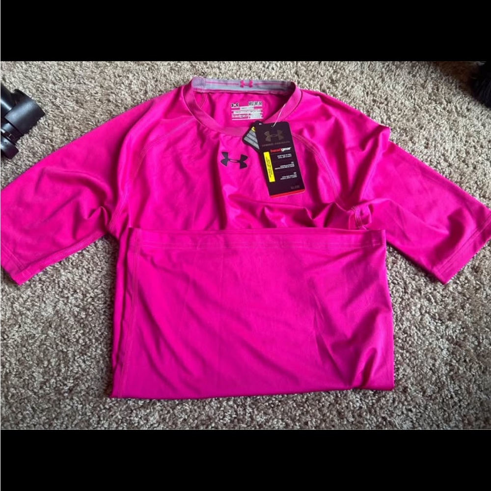Under Armour Fuchsia Performance Tee